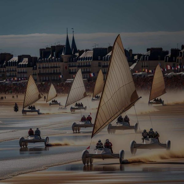 Où assister aux courses de chars à voile sur les plages du nord de la France ?