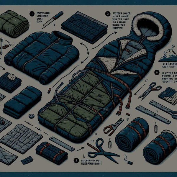 Comment confectionner un sac de couchage grand froid avec des matériaux de récupération?